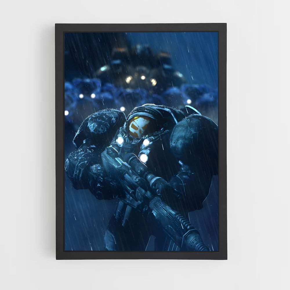 Poster Tempête de Guerre – affiche Starcraft (vue 2)